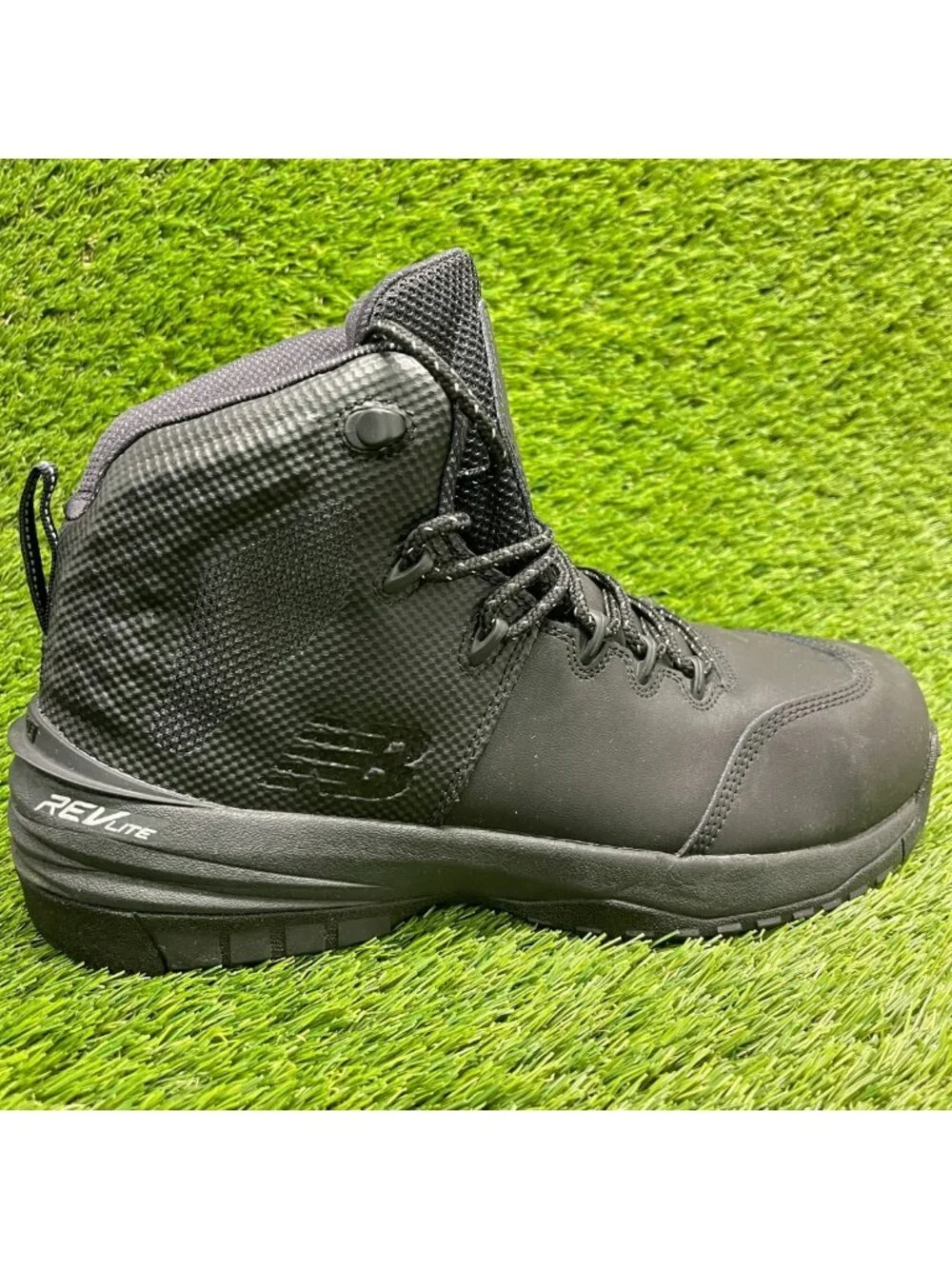 New Balance 989v1 Mens Size 9.5 Black Leather Composite Toe Safety Work Boots